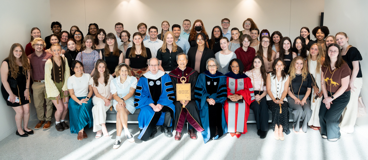 Students of the first induction ceremony of Phi Beta Kappa