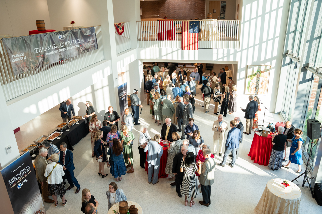 Ken Burns reception in Simmons Center