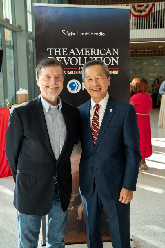 Ken Burns and President Hsu
