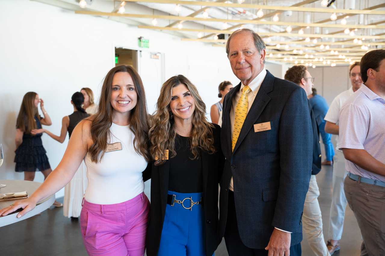 MBA Students network at MBA Appreciation event at the Harbor Club in Charleston