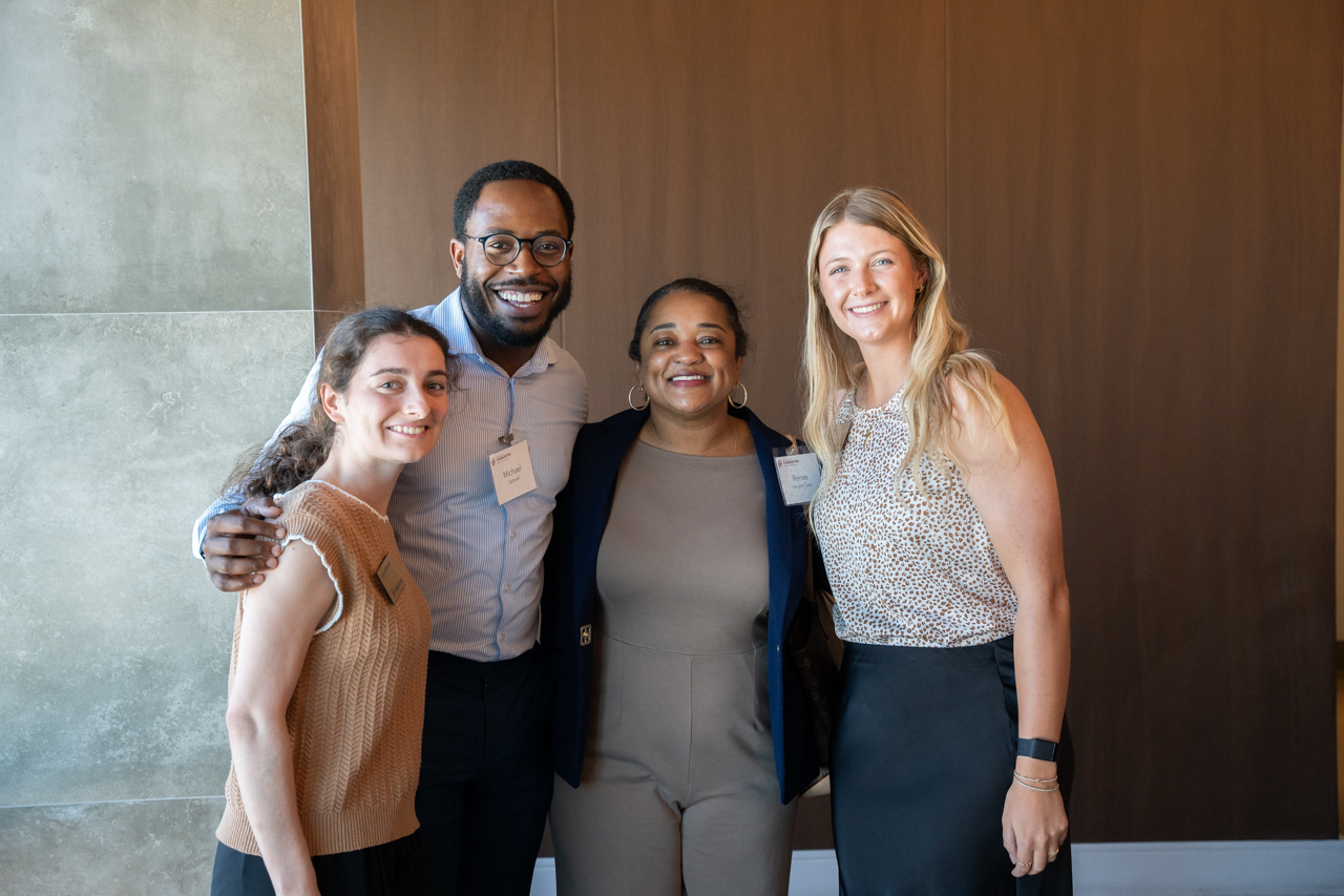 MBA Students network at MBA Appreciation event at the Harbor Club in Charleston