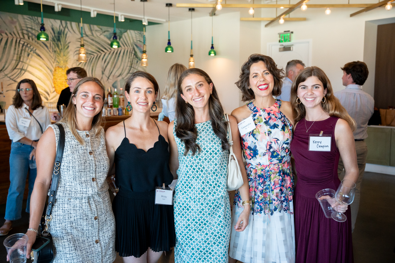 MBA Students network at MBA Appreciation event at the Harbor Club in Charleston
