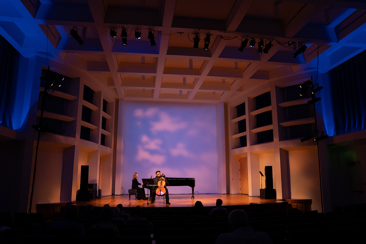 Part of The Spoleto Festival College of Charleston Students perform in the recital hall in the Simons Center