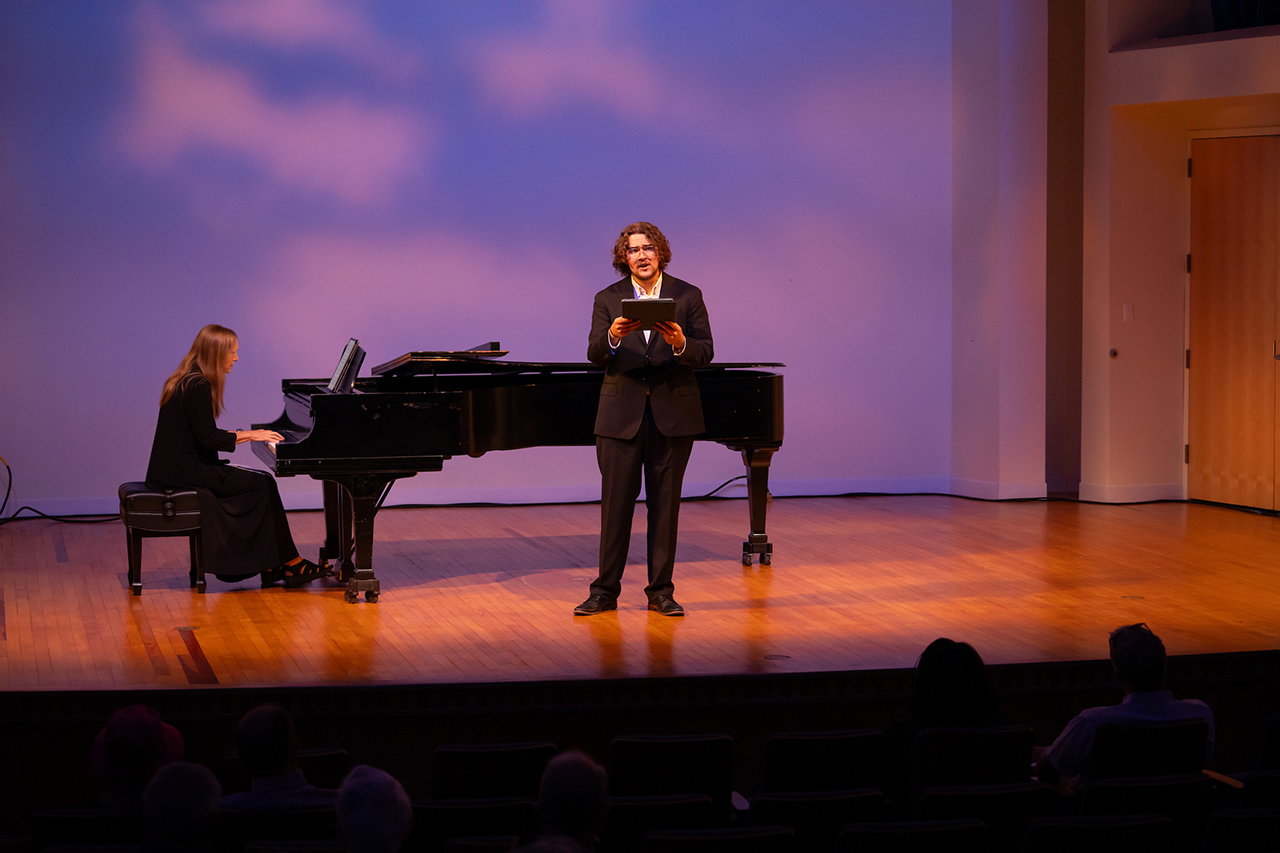 Part of The Spoleto Festival College of Charleston Students perform in the recital hall in the Simons Center