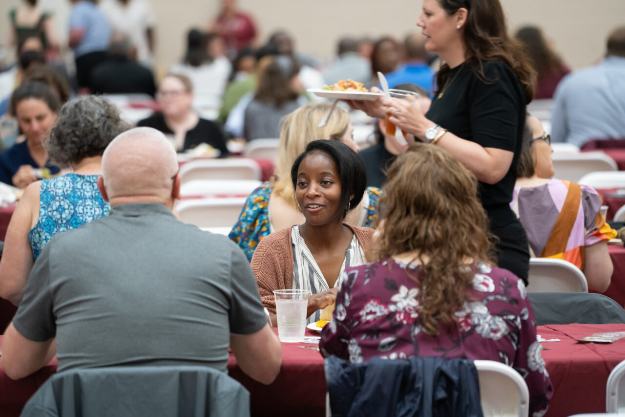 Staff come together to celebrate Staff Awards during the annual luncheon.