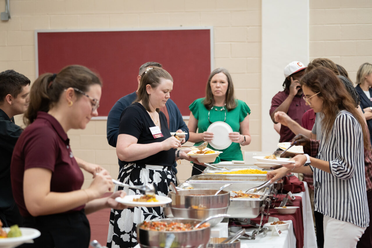 Staff come together to celebrate Staff Awards during the annual luncheon.