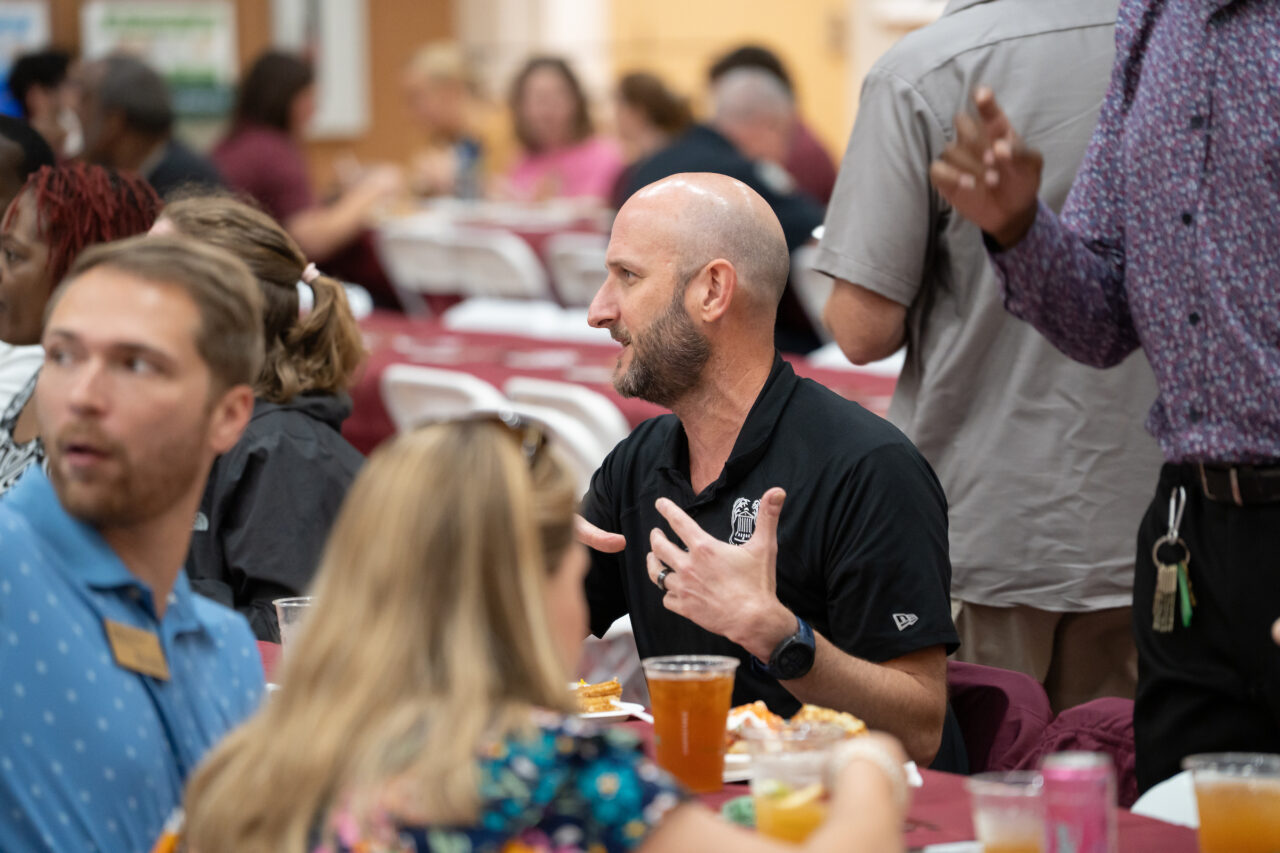 Staff come together to celebrate Staff Awards during the annual luncheon.