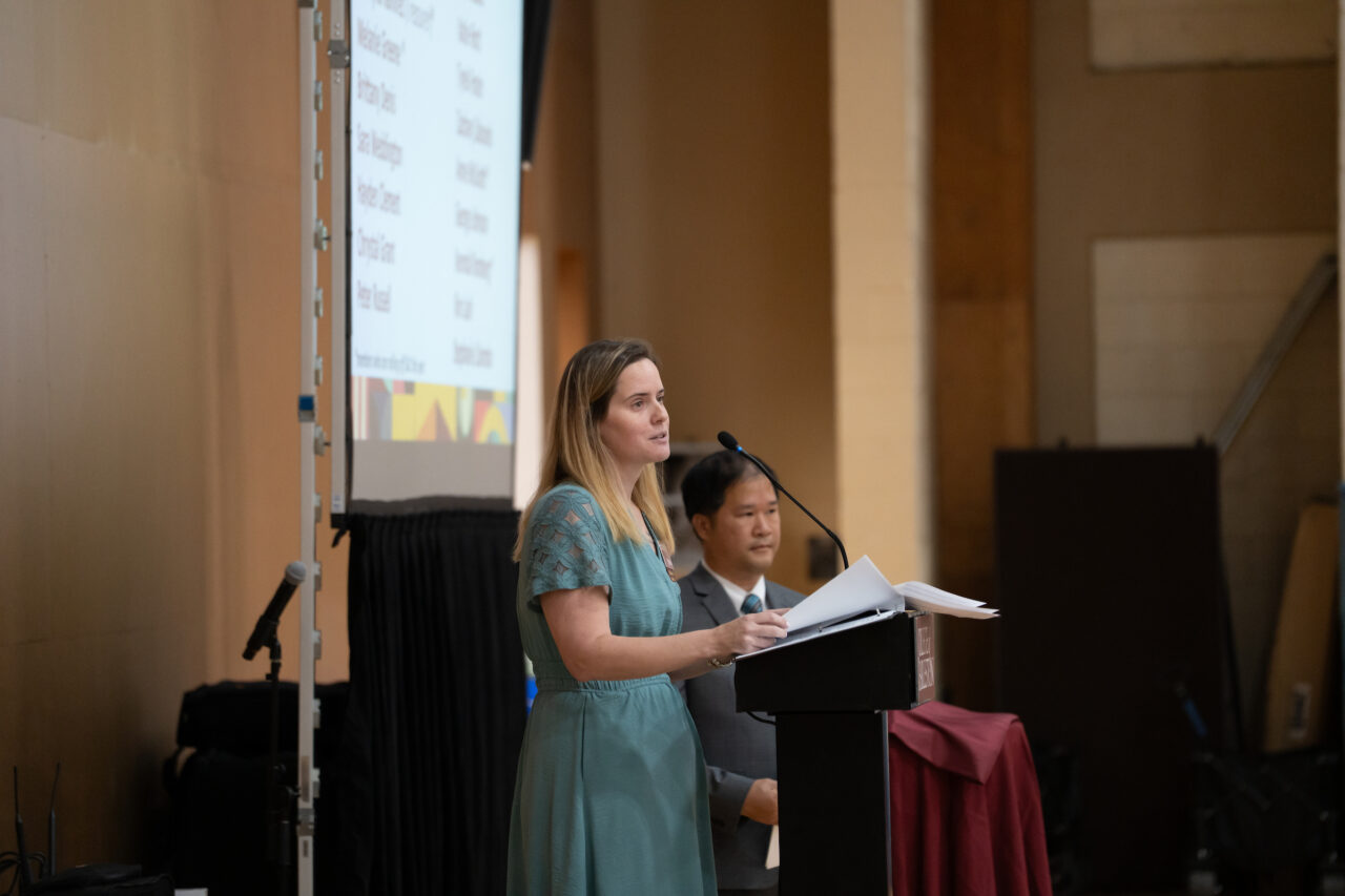 Staff come together to celebrate Staff Awards during the annual luncheon.