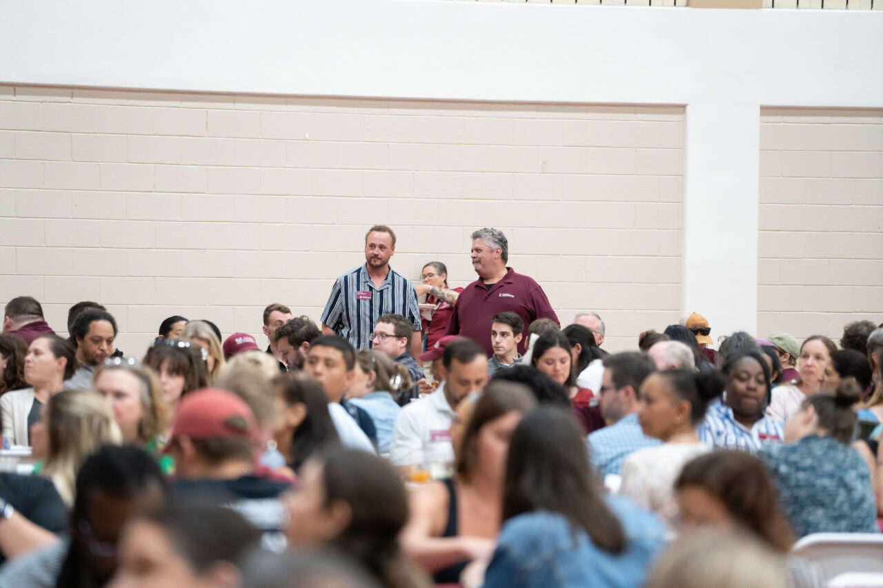 Staff come together to celebrate Staff Awards during the annual luncheon.