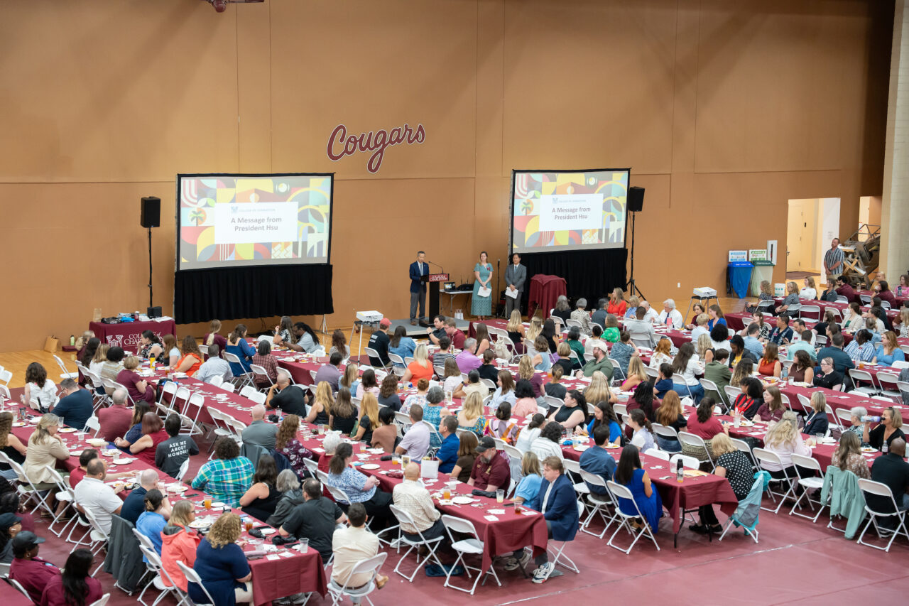 Staff come together to celebrate Staff Awards during the annual luncheon.