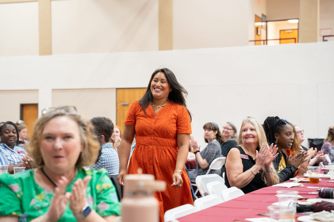 Staff come together to celebrate Staff Awards during the annual luncheon.