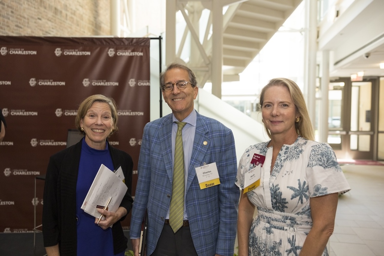Angela Lindner '83, Charles Mosteller '81 and Beth Burke '94