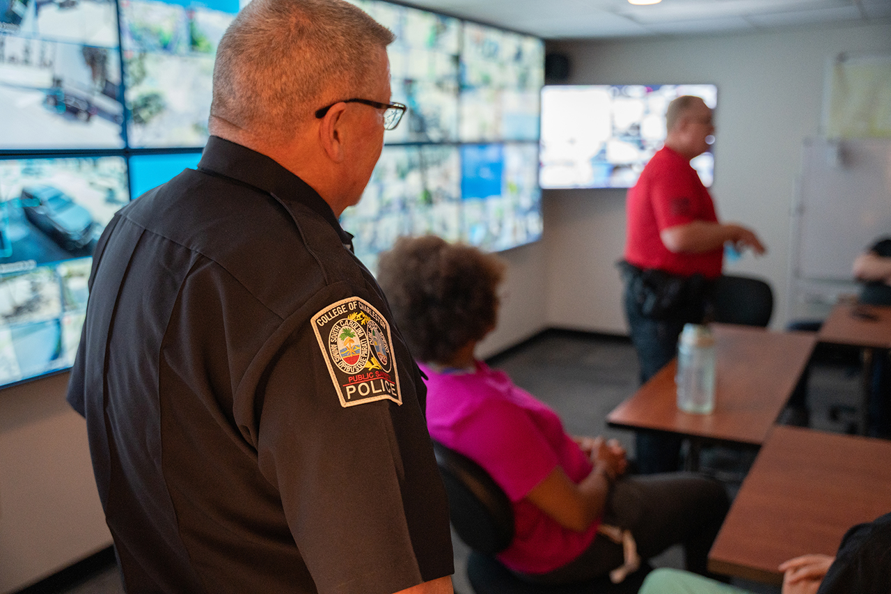 Classroom time at the police academy