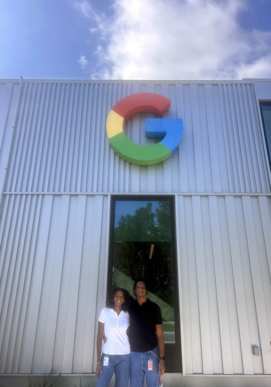 Gabrielle and Michael Mann at Google Data Center