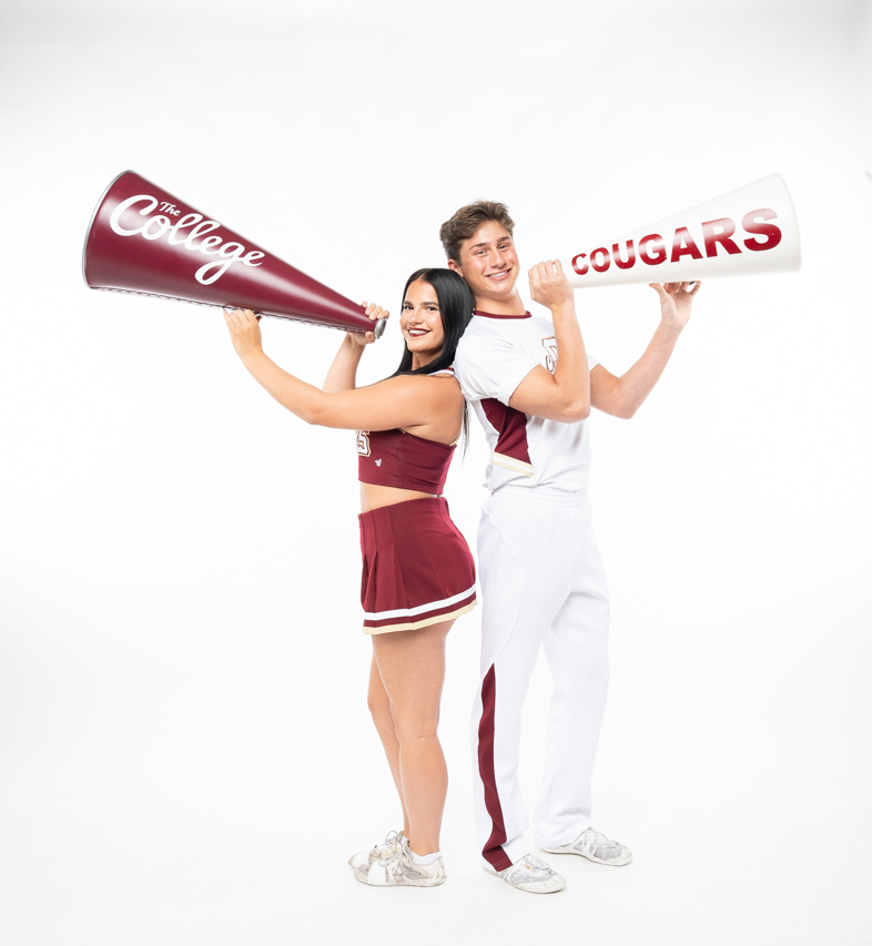 College of Charleston Cheer Team in the Photography Studio