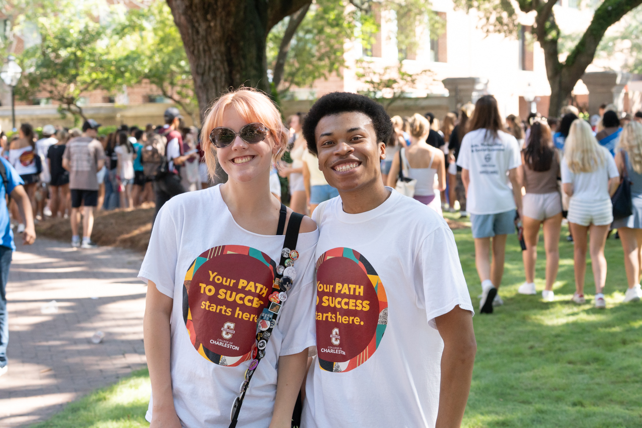 Freshmen attend Convocation in the Cistern 