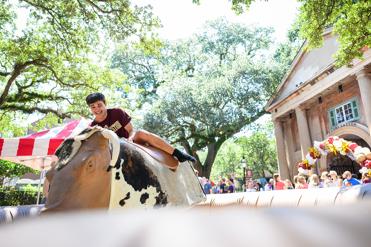Maroon Mayhem is a fun Carnaval style event in the Cistern