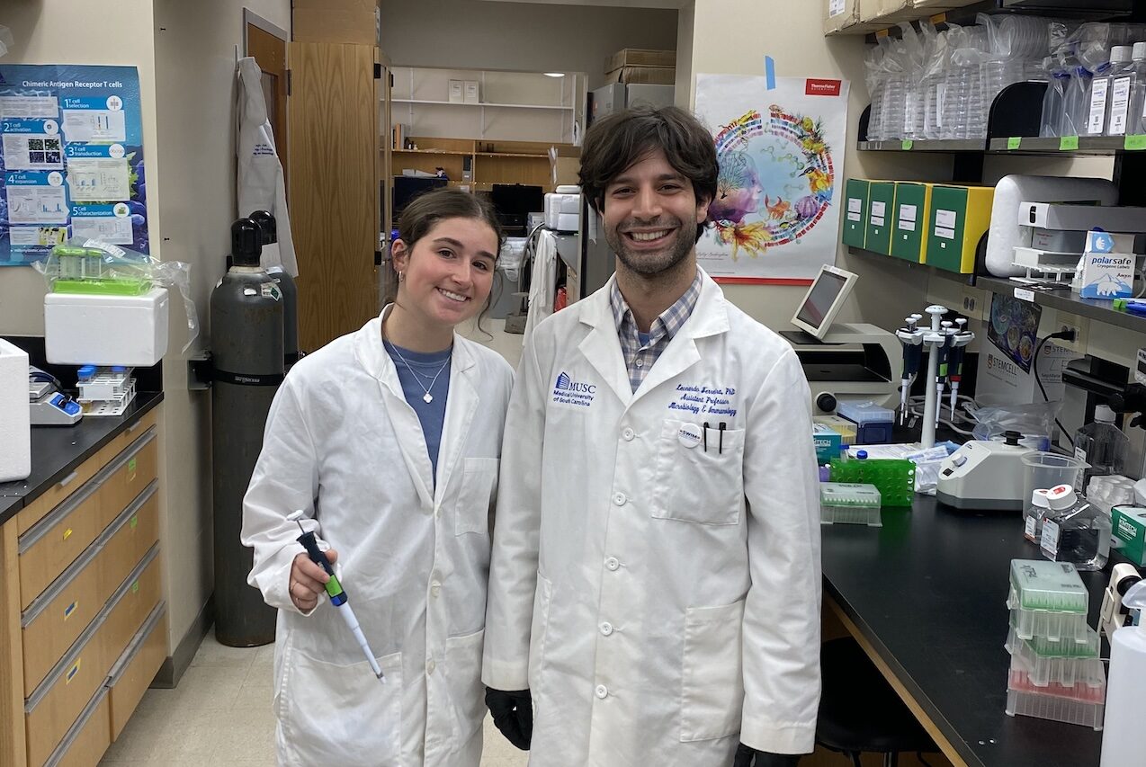 Chayse Nunciato and Dr. Leonardo Ferreira