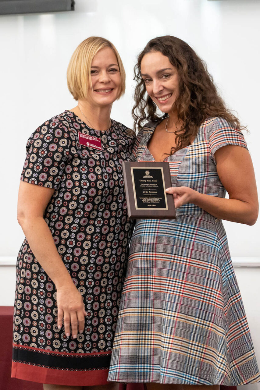Alicia Caudill with Erin Benson