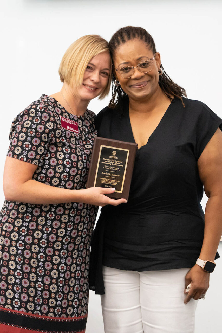 Alicia Caudill with Rochelle Johnson
