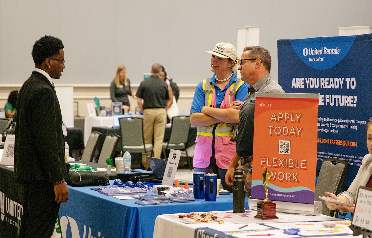 Students were invited to the Gaillard Center to explore a variety of professional fields and talk to their respective representatives from each organization/company. This event was put on by CofC's Career Center.