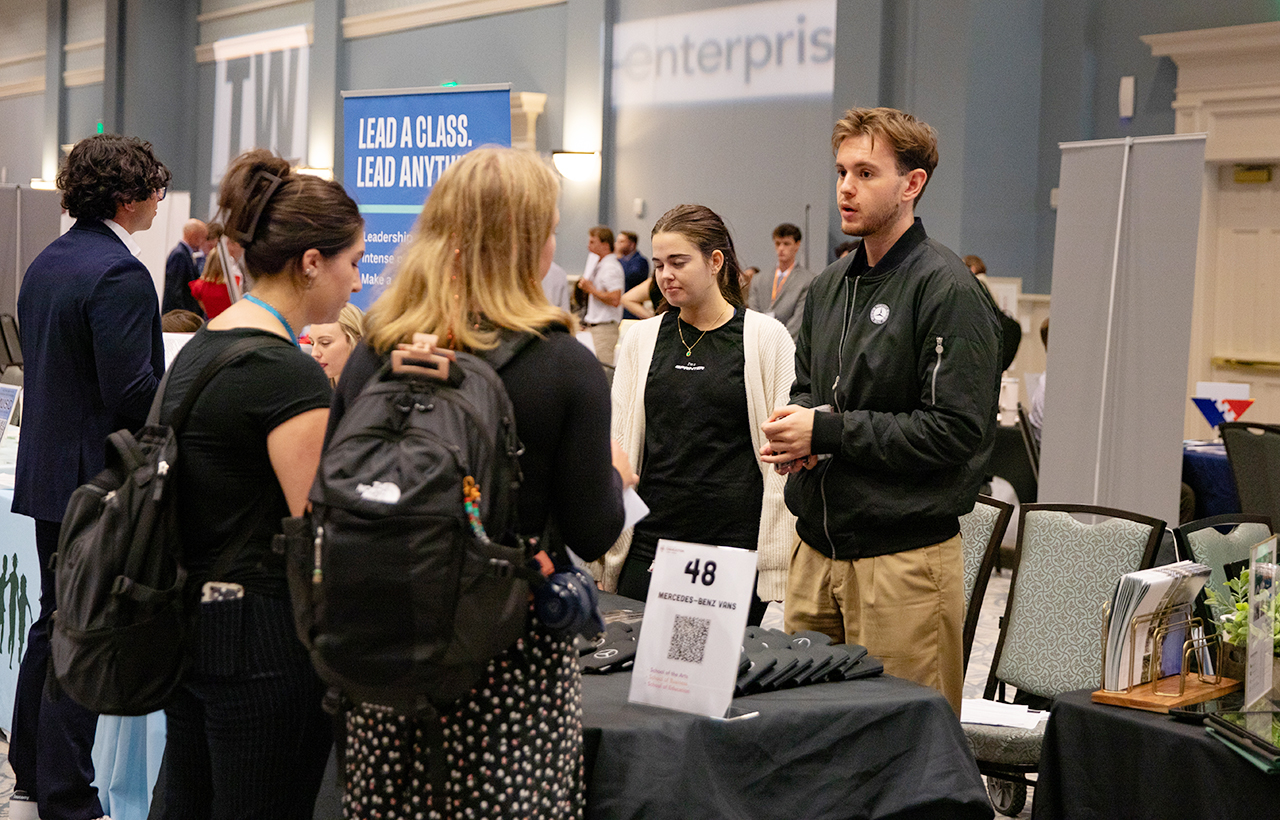 Students were invited to the Gaillard Center to explore a variety of professional fields and talk to their respective representatives from each organization/company. This event was put on by CofC's Career Center.