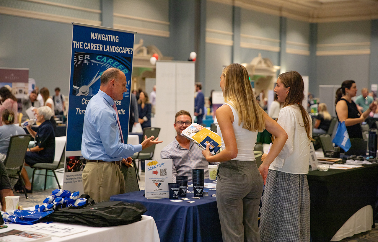 Students were invited to the Gaillard Center to explore a variety of professional fields and talk to their respective representatives from each organization/company. This event was put on by CofC's Career Center.