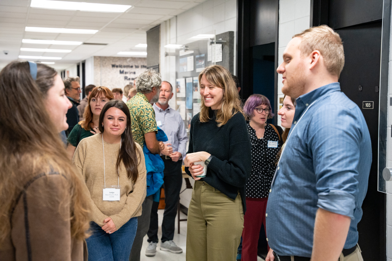 Marine Graduate Students present their research at the Marine Biology Colloquium at Fort Johnson
