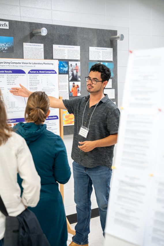 Marine Graduate Students present their research at the Marine Biology Colloquium at Fort Johnson