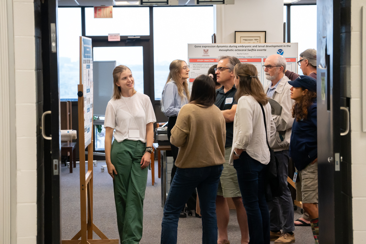 Marine Graduate Students present their research at the Marine Biology Colloquium at Fort Johnson