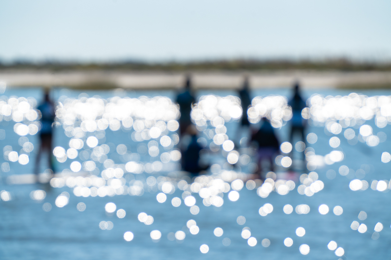 College of Charleston's Paddleboard Class in Charleston Harbor