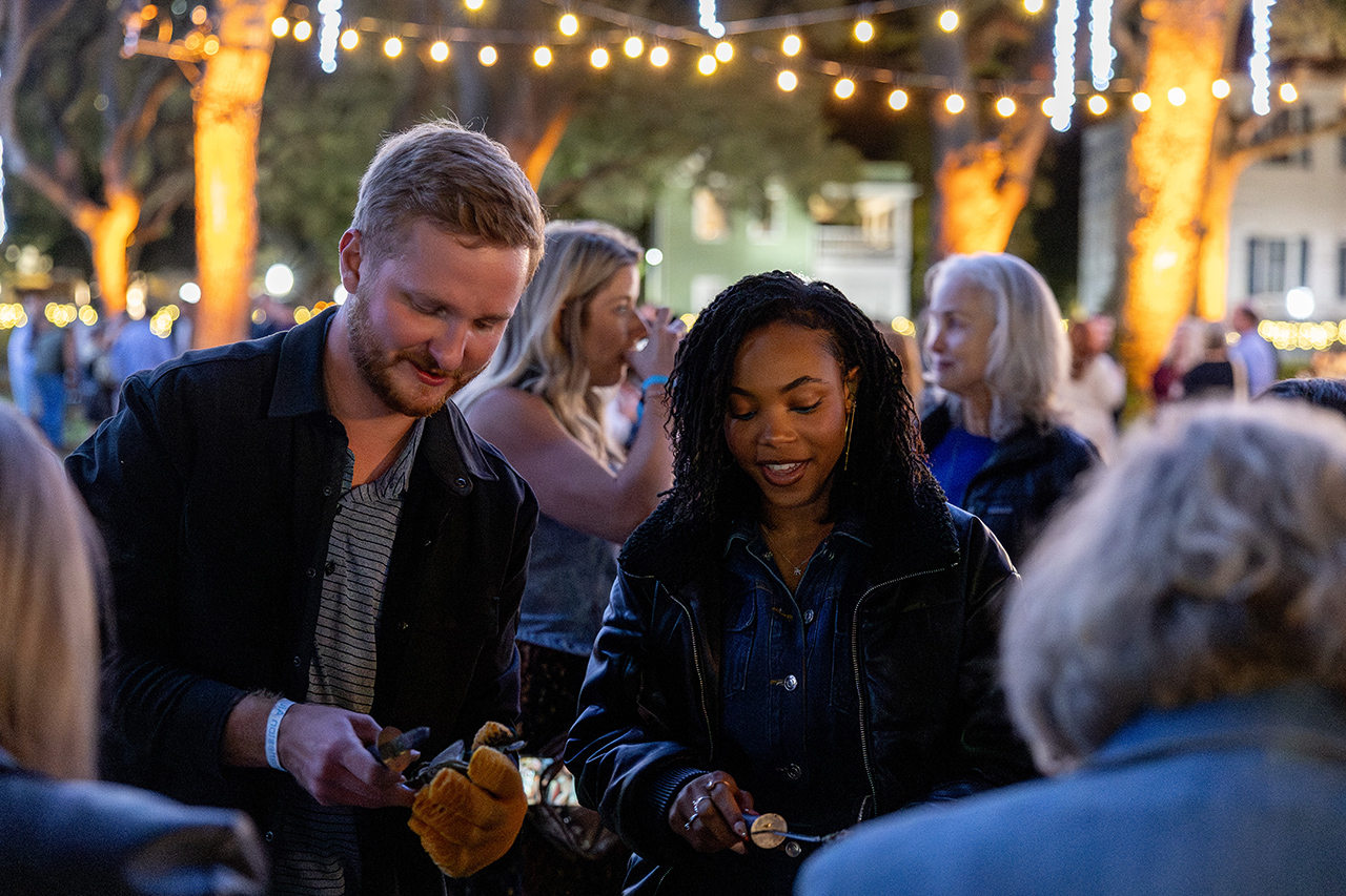 Oyster Roast in the Cistern for Alumni Weekend