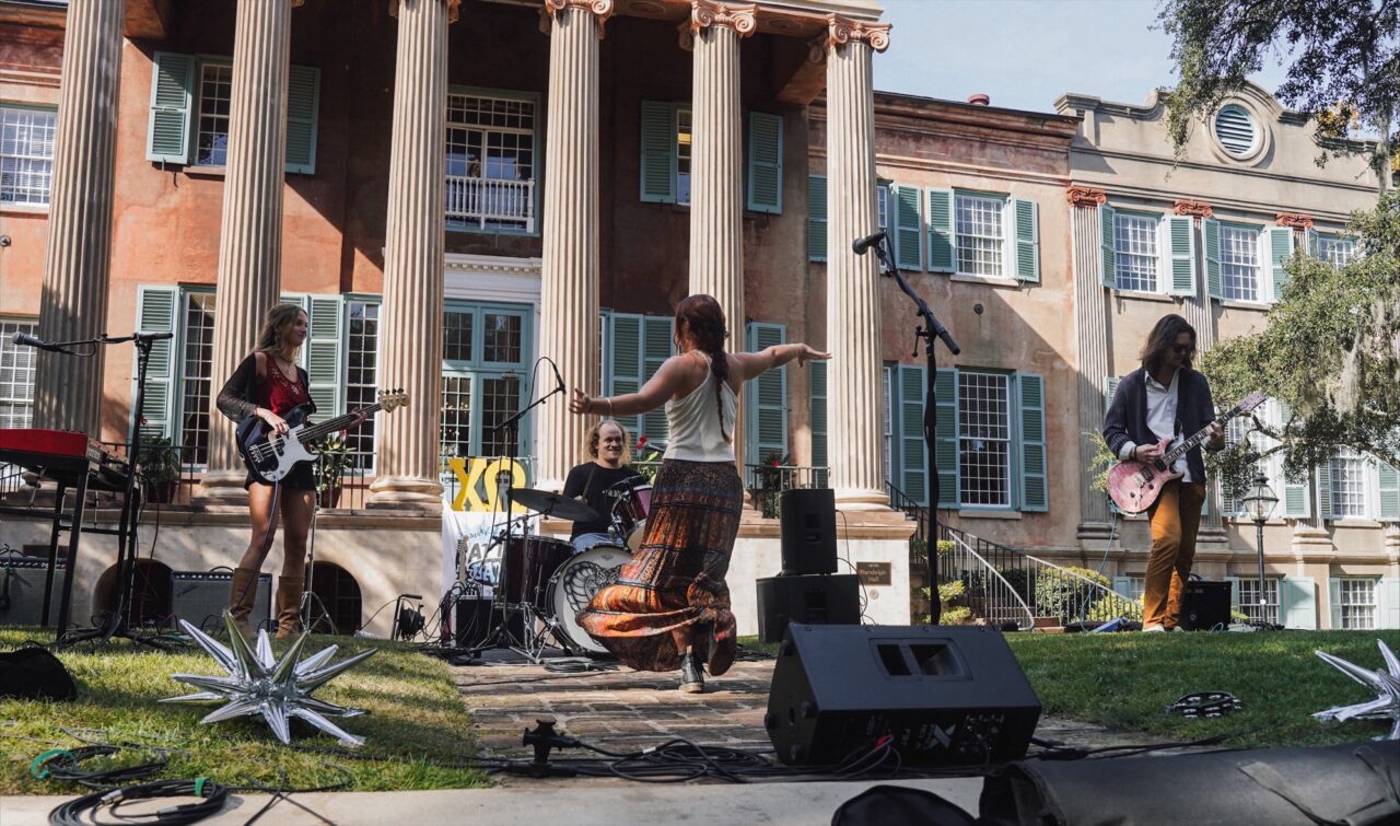 Battle of the Bands in front of Randolph Hall