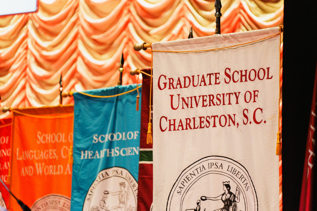 flags at ring ceremony