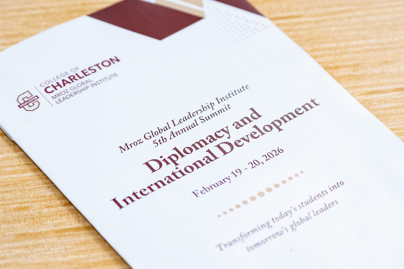 Event Flyer on Diplomacy and International Development 