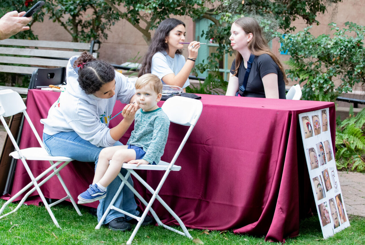 kids get their faces painted
