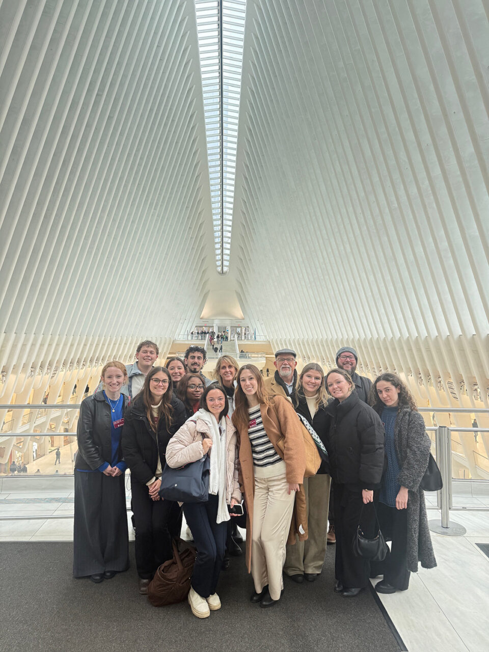group of people visiting The Oculus in NYC