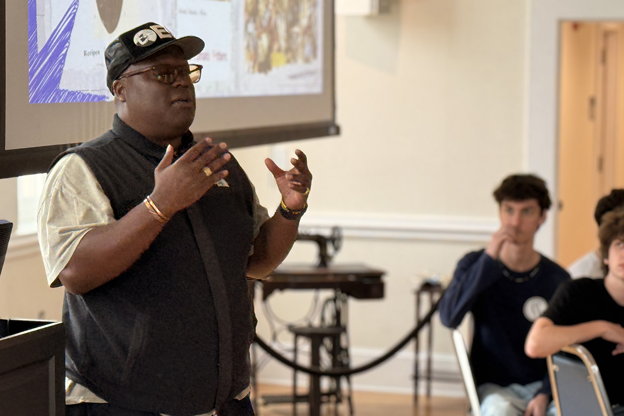 KJ Kearney, founder of Black Food Fridays and a James Beard Award winner, spoke about the cultural significance of food traditions and the ways African foodways shaped Southern cuisine.