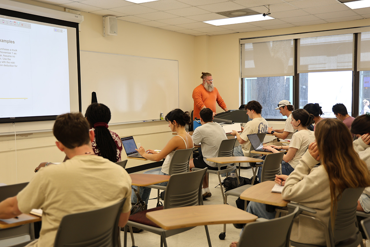 Roy Martin teaching students