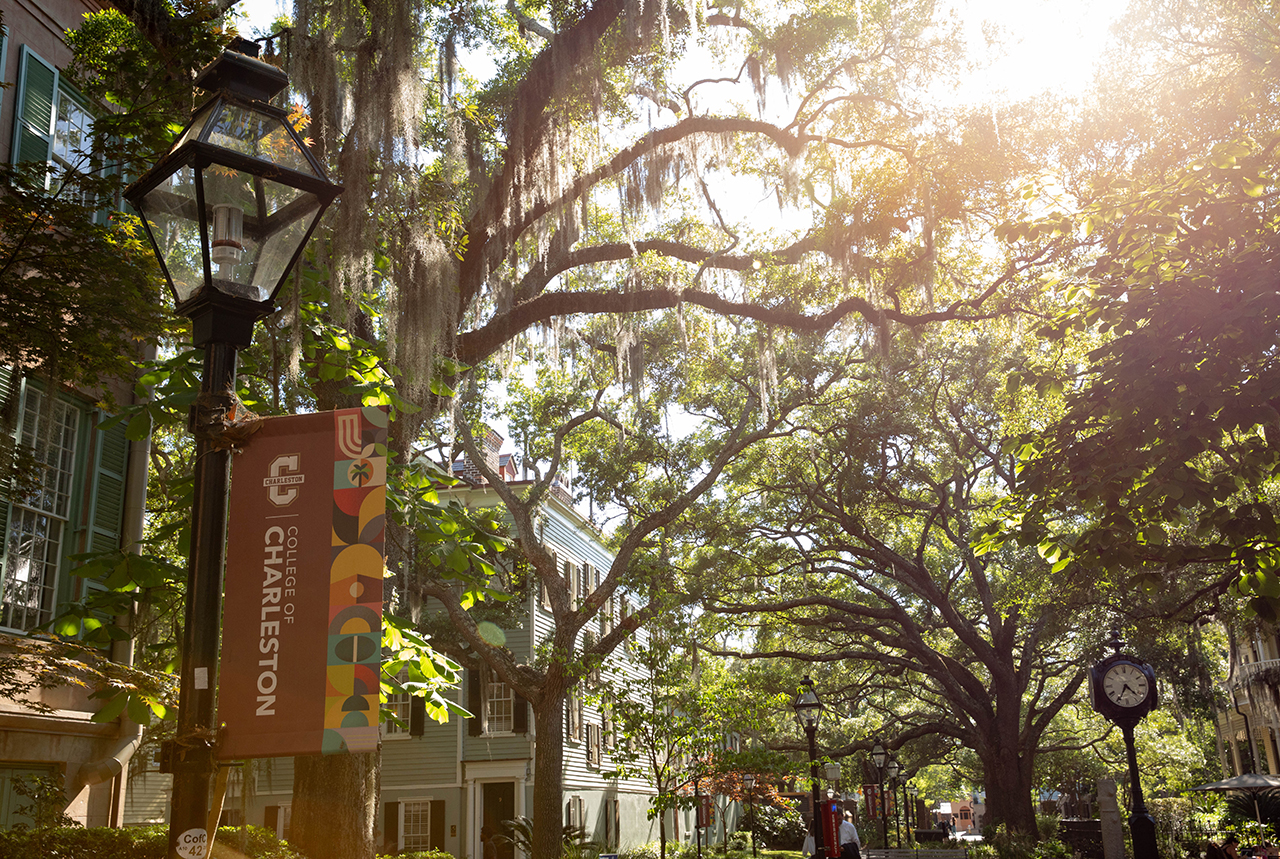 Miscellaneous photos of campus and students on a super sunny day.