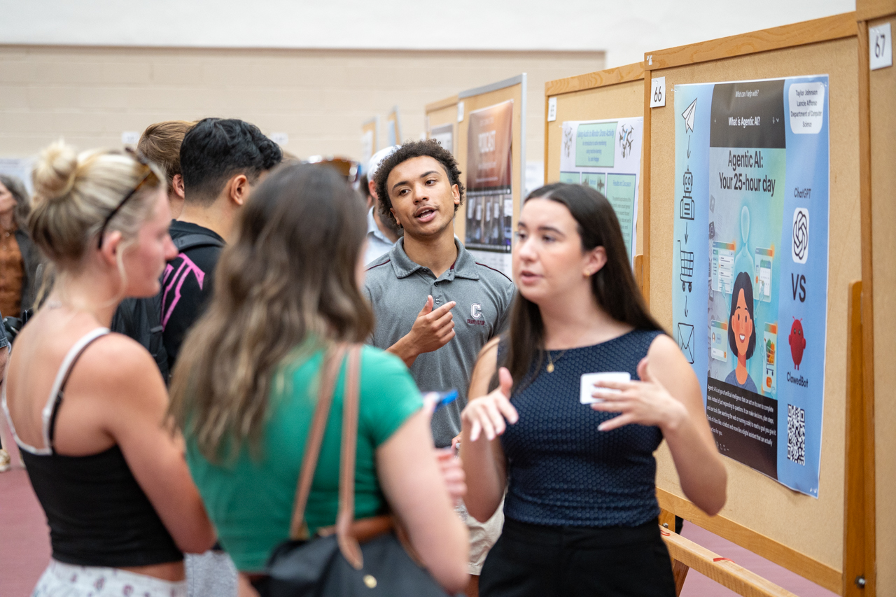 Students talk about posters