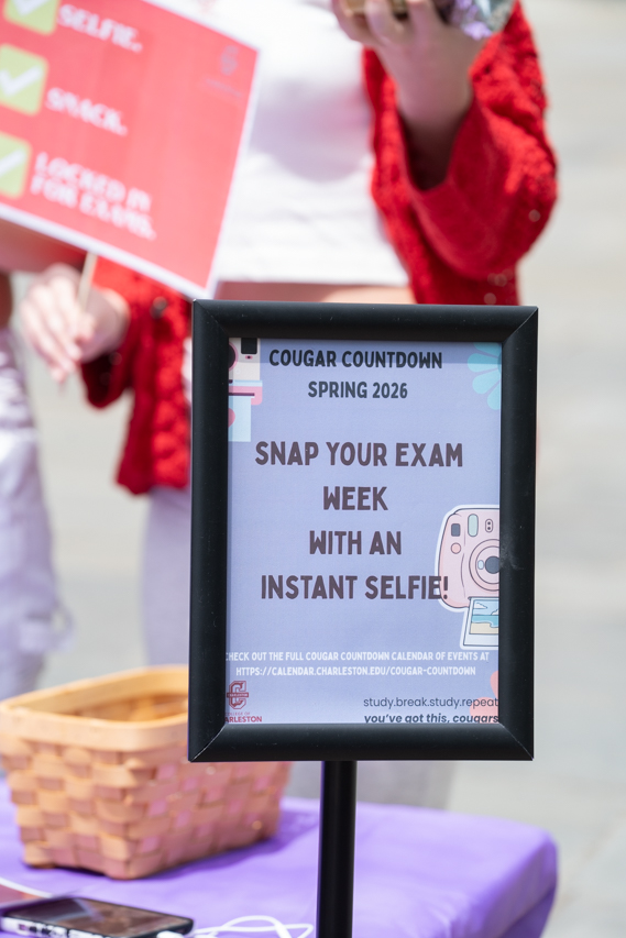 sign that reads snap your exam week
