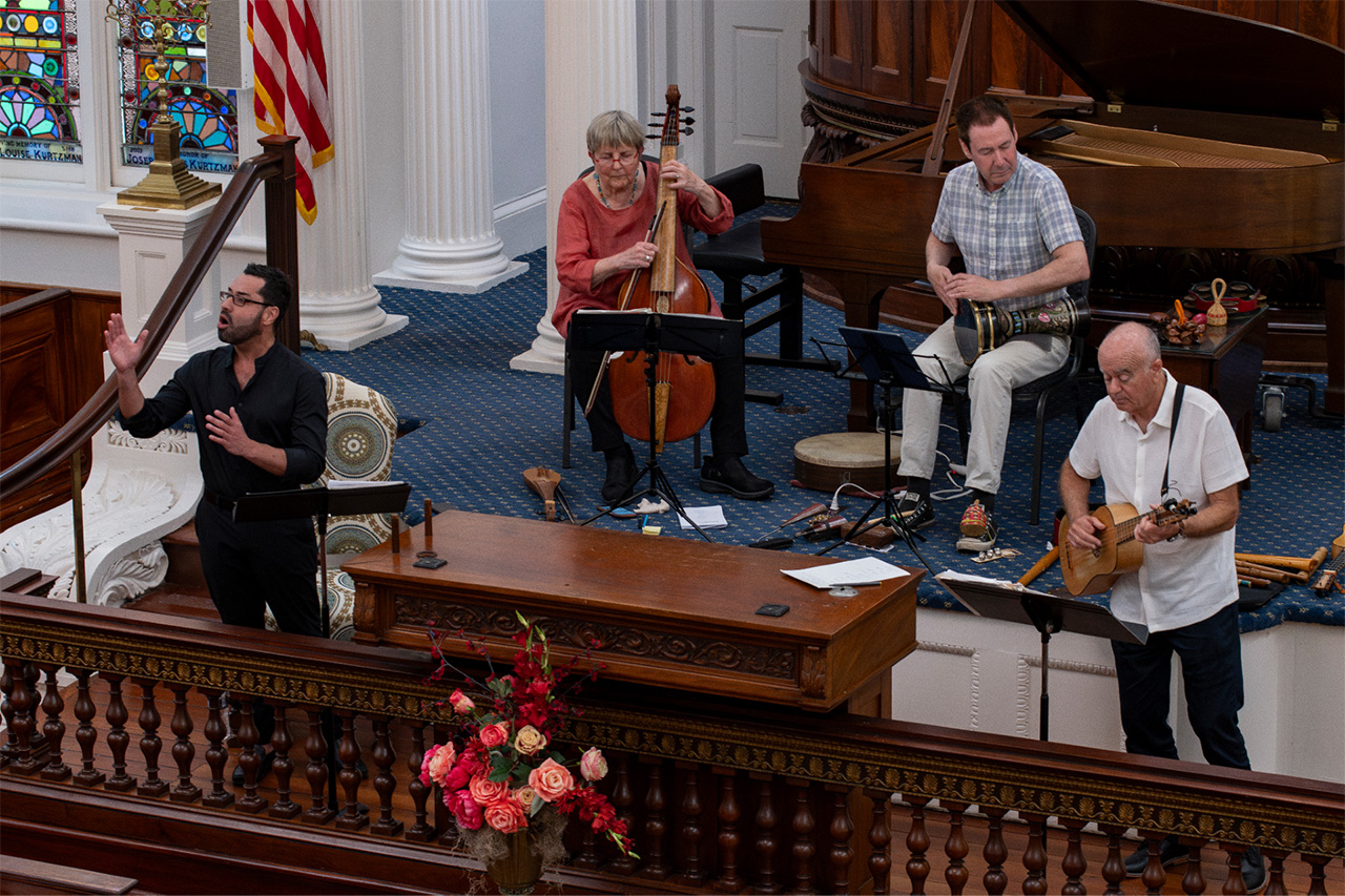 people playing music