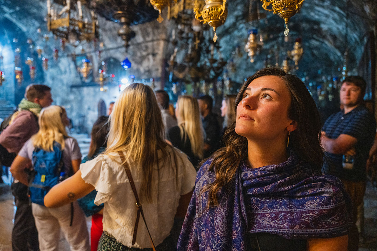 students in Jerusalem