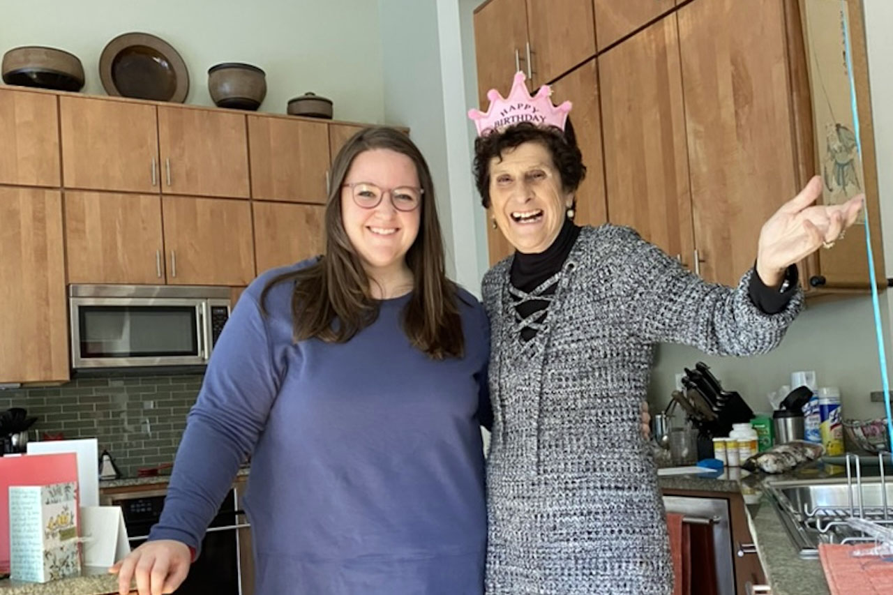 Claire Long '11 and Judith Allen