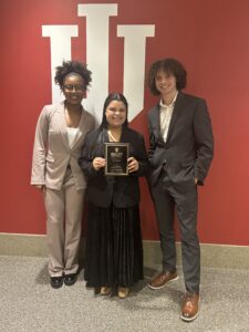 L-R Alexandria (Lexi) Redd, Helina Brown and David Byrd at the National Diversity Case Competition