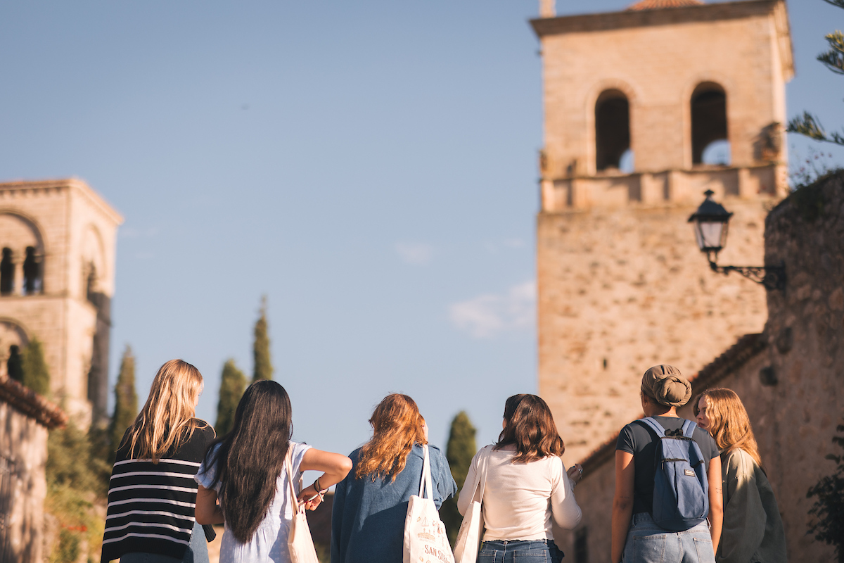College of Charleston students in Trujillo, Spain, on study abroad trip.