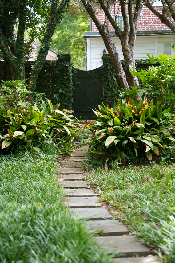 pretty walkway to fence