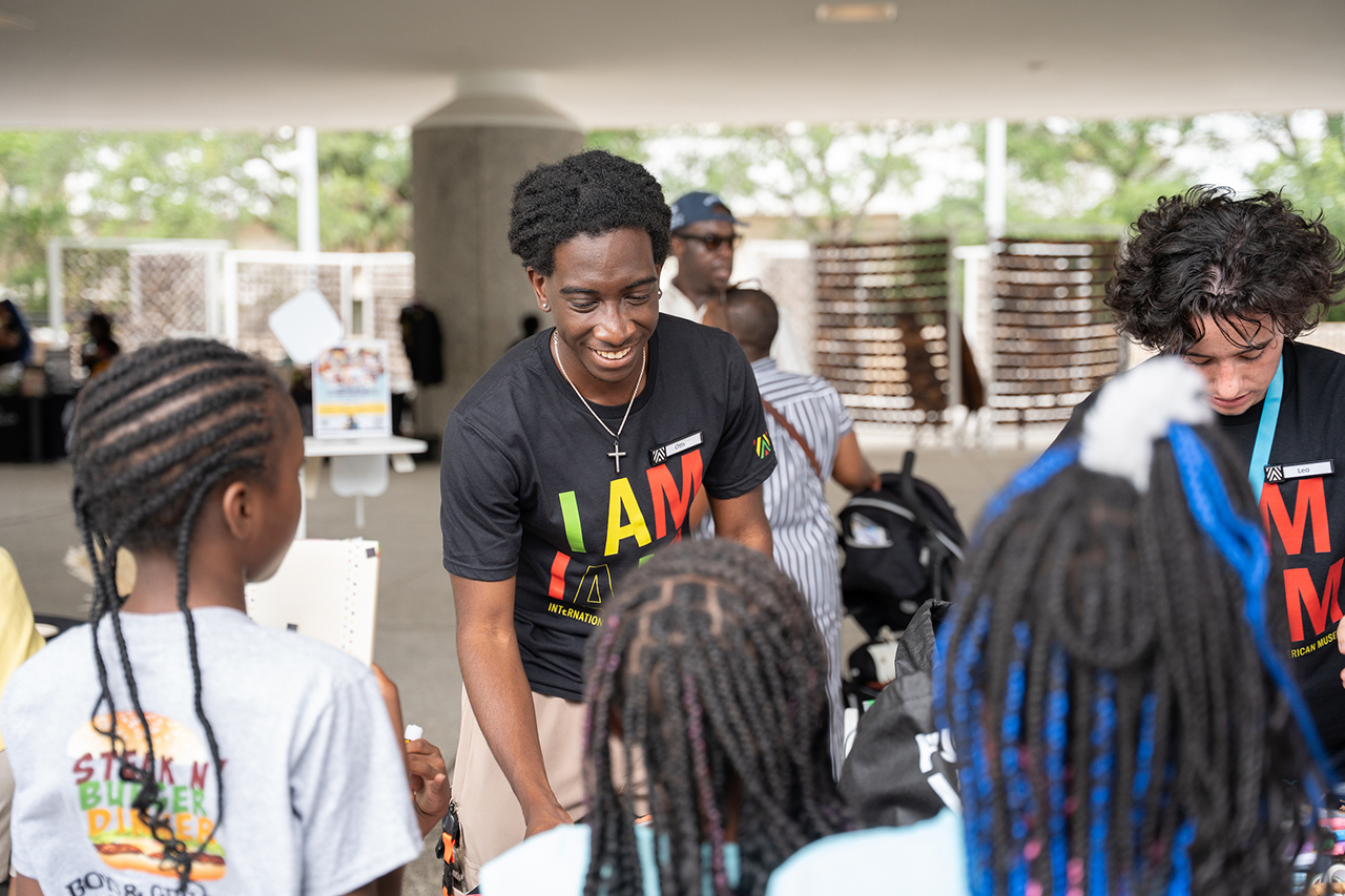 Otis Franklin works with Children at IAAM