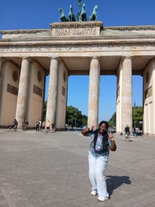 Breanna Williams at Brandenburg Gate